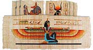 Hand painted Egyptian Papyrus