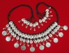 Tribal Shell Choker Necklace with Coins